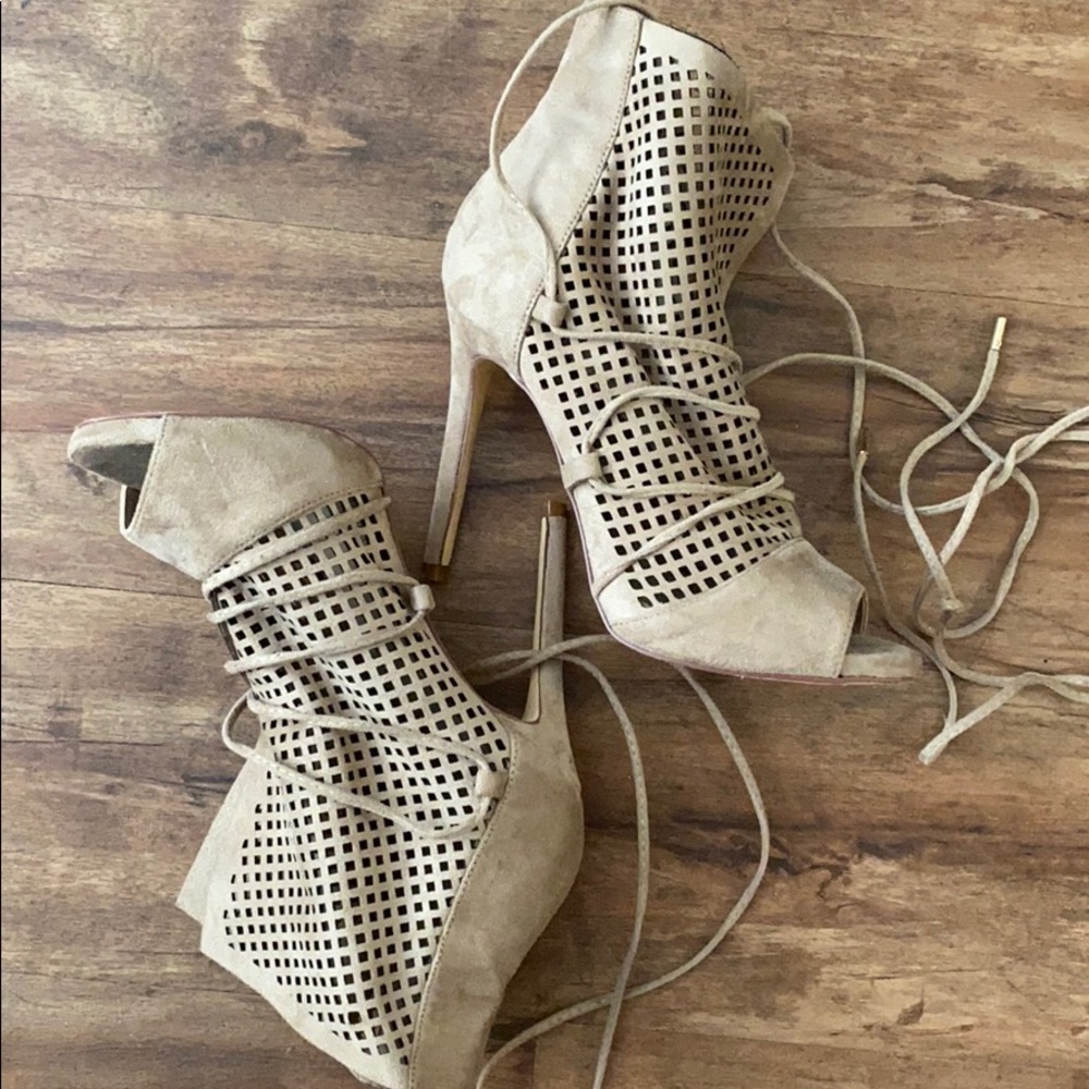 Brown Suede Heels